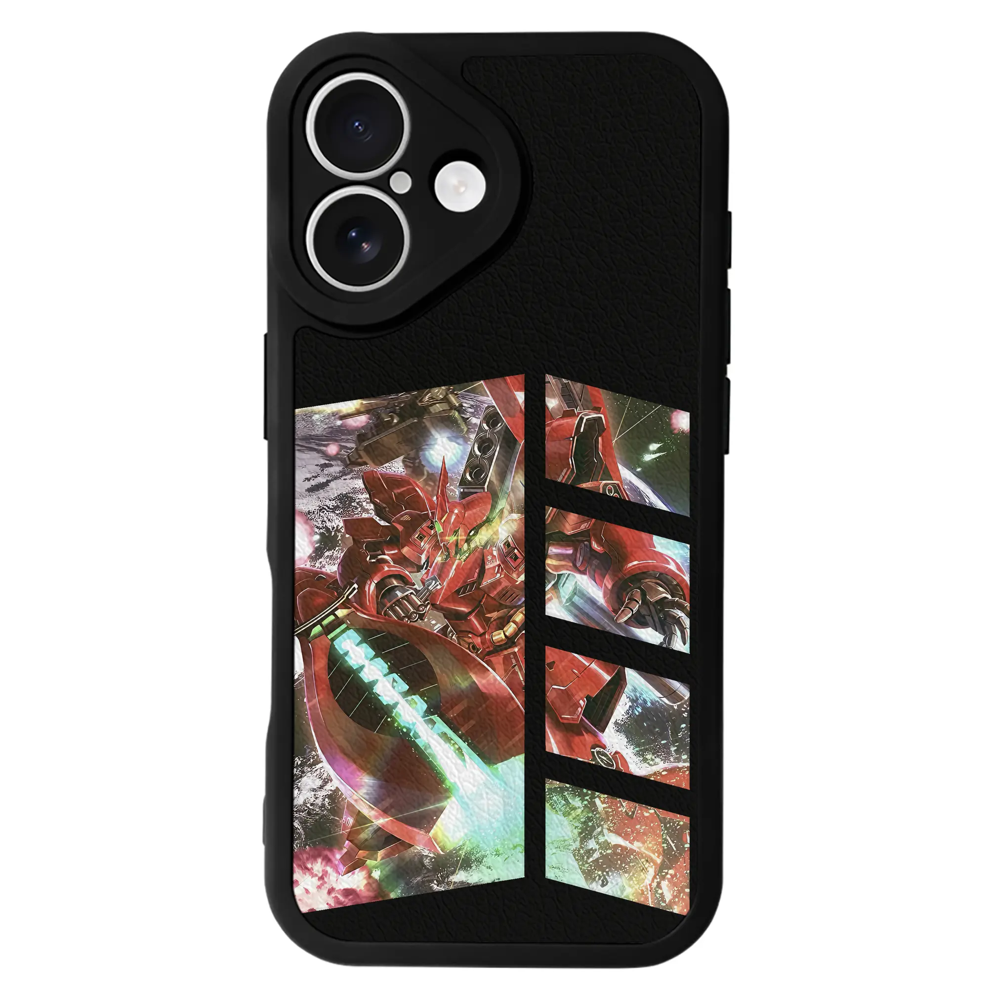 ガンダム グッズ,サザビー - IPhone 16シリーズ対応 ・ シリコンスマホケース ・ レザー調 ・ 高精度フィット ・ 耐衝撃 ・ ワイヤレス充電対応 ・ 精密カット